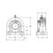 Ami Bearings SINGLE ROW BALL BEARING, 1'' KANIGEN ACCU-LOC BLACK TAPPED BASE PILLOW BLOCK UETBL205-16MZ20B - alternate 2